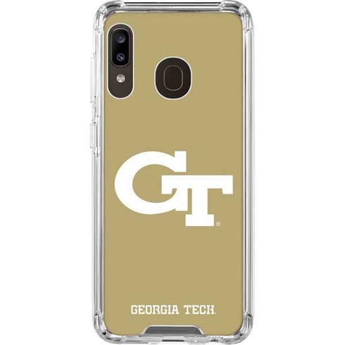 Georgia Institute of Technology Gold GT Galaxy A30 Clear Case