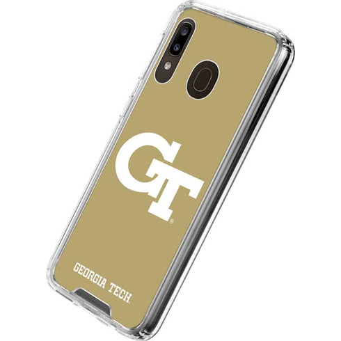 Georgia Institute of Technology Gold GT Galaxy A30 Clear Case
