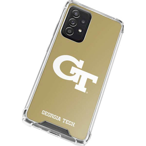 Georgia Institute of Technology Gold GT Galaxy A52 5G Clear Case