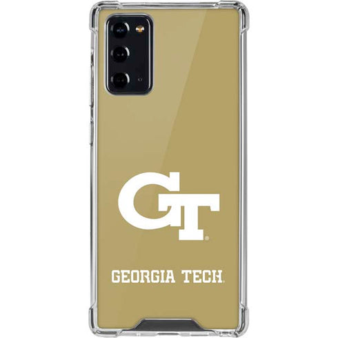 Georgia Institute of Technology Gold GT Galaxy Note20 5G Clear Case