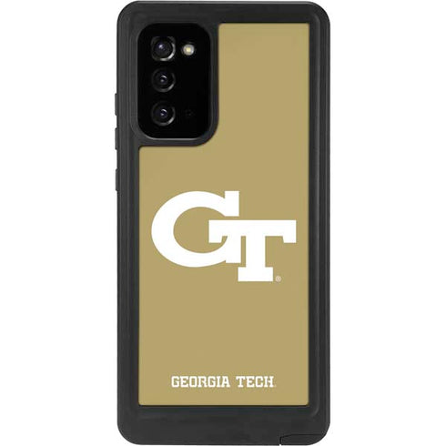Georgia Institute of Technology Gold GT Galaxy Note20 5G Waterproof Case