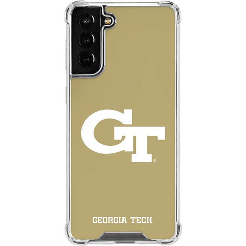 Georgia Institute of Technology Gold GT Galaxy S21 FE Clear Case