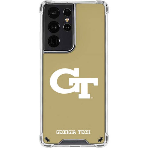 Georgia Institute of Technology Gold GT Galaxy S21 Ultra 5G Clear Case