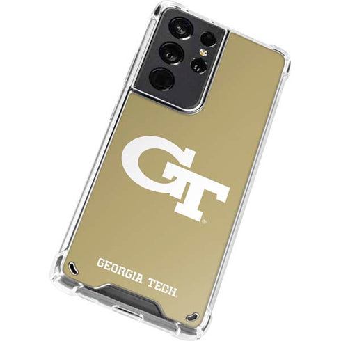 Georgia Institute of Technology Gold GT Galaxy S21 Ultra 5G Clear Case