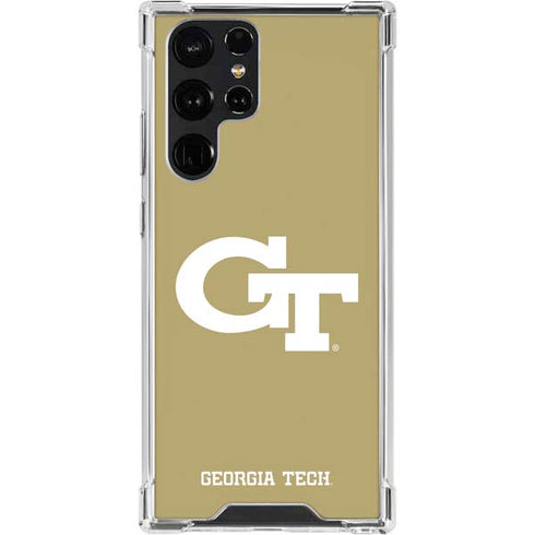 Georgia Institute of Technology Gold GT Galaxy S22 Ultra Clear Case
