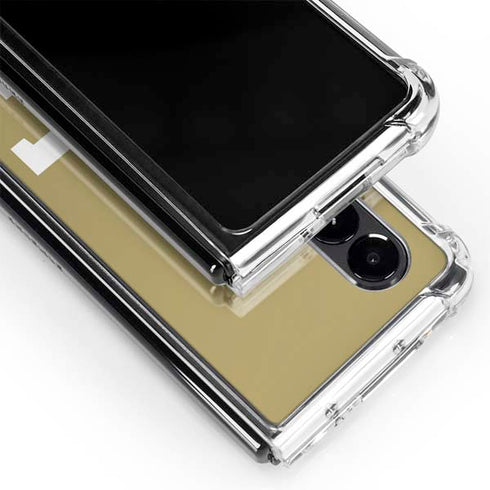 Georgia Institute of Technology Gold GT Galaxy Z Fold4 5G Clear Case