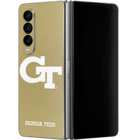 Georgia Institute of Technology Gold GT Galaxy Z Fold4 5G Skin