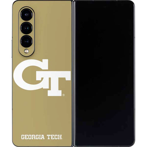 Georgia Institute of Technology Gold GT Galaxy Z Fold4 5G Skin