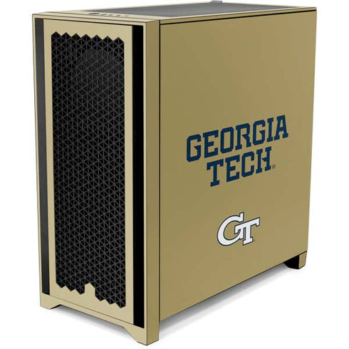Georgia Institute of Technology LogoType Gold Corsair 4000D Tempered Glass Mid-Tower ATX Case Skin