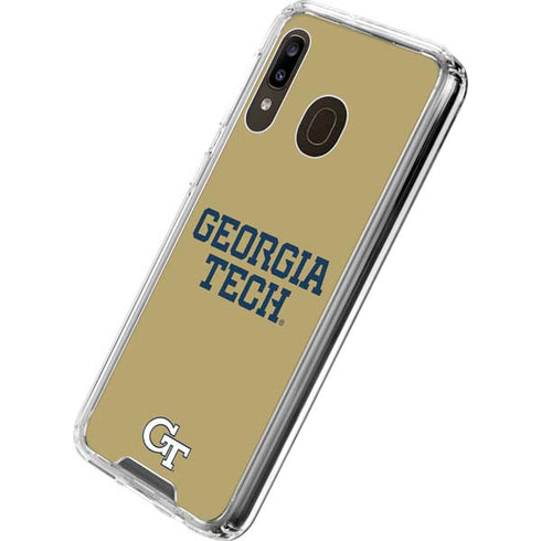 Georgia Institute of Technology LogoType Gold Galaxy A30 Clear Case