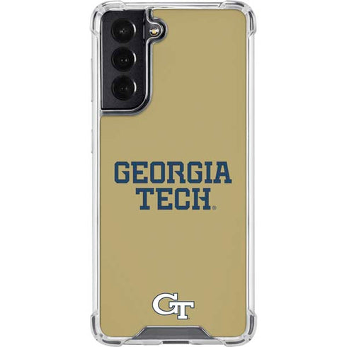 Georgia Institute of Technology LogoType Gold Galaxy S22 Clear Case