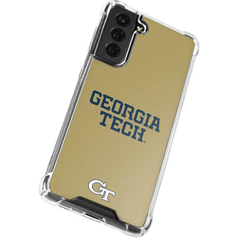 Georgia Institute of Technology LogoType Gold Galaxy S22 Clear Case