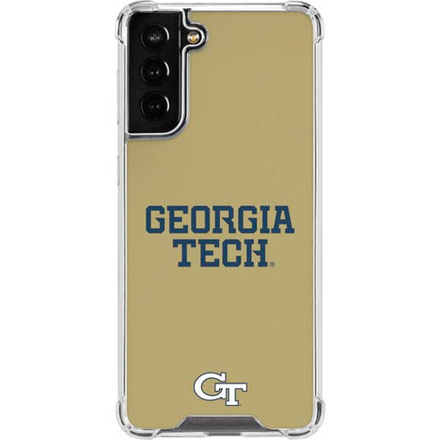 Georgia Institute of Technology LogoType Gold Galaxy S22 Plus Clear Case