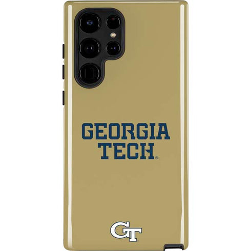 Georgia Institute of Technology LogoType Gold Galaxy S22 Ultra Pro Case
