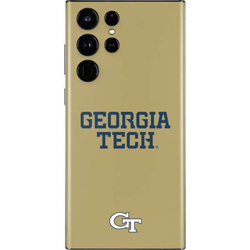 Georgia Institute of Technology LogoType Gold Galaxy S22 Ultra Skin