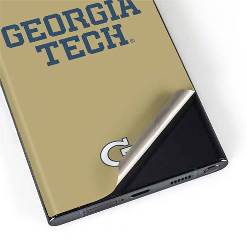 Georgia Institute of Technology LogoType Gold Galaxy S22 Ultra Skin