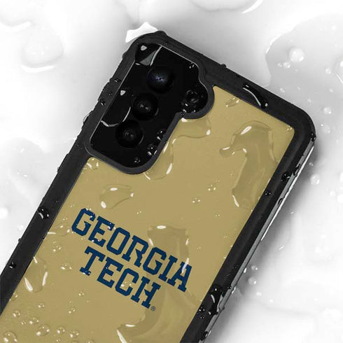 Georgia Institute of Technology LogoType Gold Galaxy S23 Plus Waterproof Case