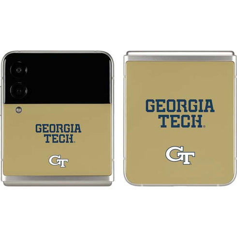 Georgia Institute of Technology LogoType Gold Galaxy Z Flip3 5G Skin