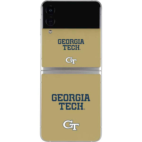 Georgia Institute of Technology LogoType Gold Galaxy Z Flip3 5G Skin