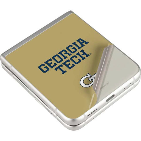 Georgia Institute of Technology LogoType Gold Galaxy Z Flip3 5G Skin