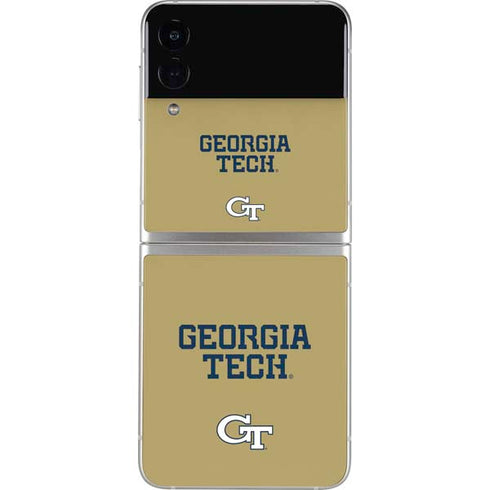 Georgia Institute of Technology LogoType Gold Galaxy Z Flip4 5G Skin