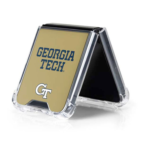 Georgia Institute of Technology LogoType Gold Galaxy Z Flip5 5G Clear Case