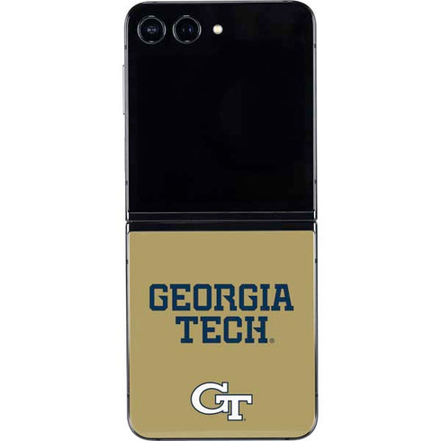 Georgia Institute of Technology LogoType Gold Galaxy Z Flip5 5G Skin