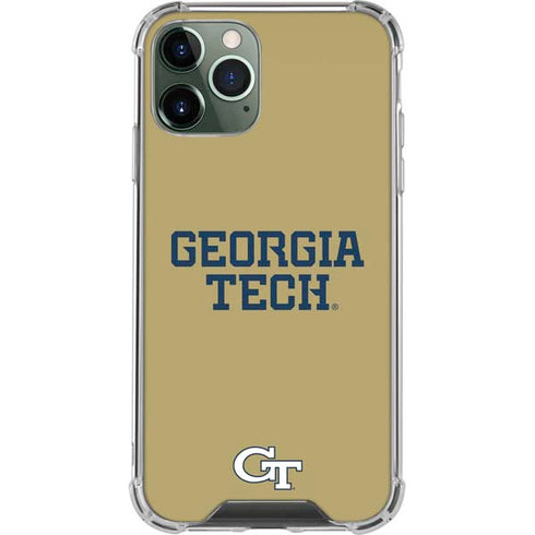 Georgia Institute of Technology LogoType Gold iPhone 11 Pro Max Clear Case