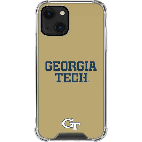 Georgia Institute of Technology LogoType Gold iPhone 13 Mini Clear Case