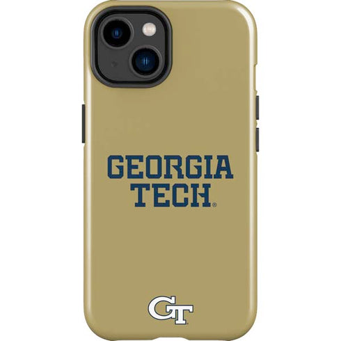 Georgia Institute of Technology LogoType Gold iPhone 14 Plus Impact Case