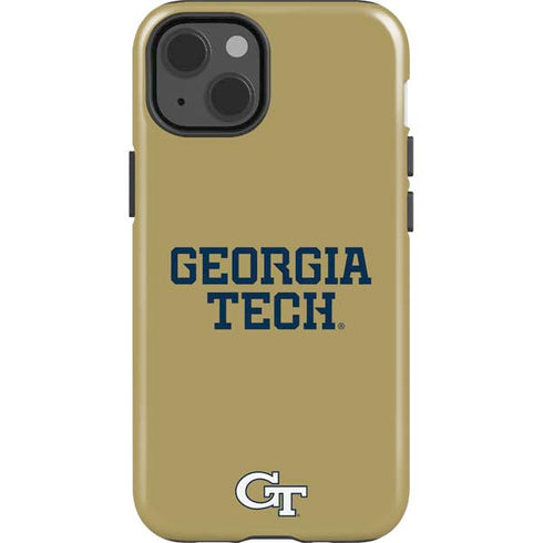 Georgia Institute of Technology LogoType Gold iPhone 14 Impact Case