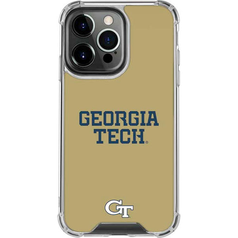 Georgia Institute of Technology LogoType Gold iPhone 14 Pro Clear Case