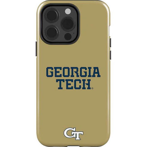 Georgia Institute of Technology LogoType Gold iPhone 15 Pro Impact Case