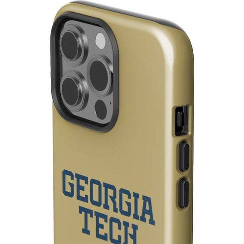 Georgia Institute of Technology LogoType Gold iPhone 14 Pro Impact Case