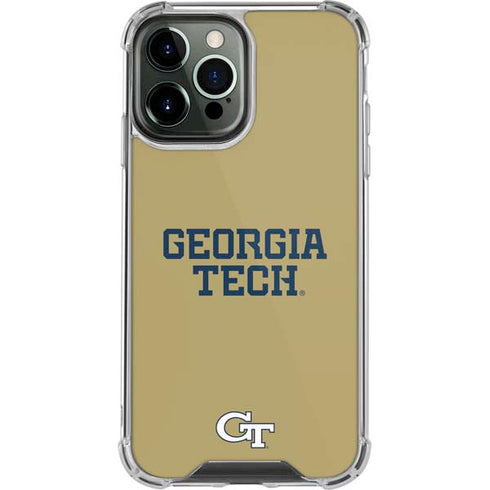 Georgia Institute of Technology LogoType Gold iPhone 14 Pro Max Clear Case