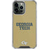 Georgia Institute of Technology LogoType Gold iPhone 14 Pro Max Clear Case