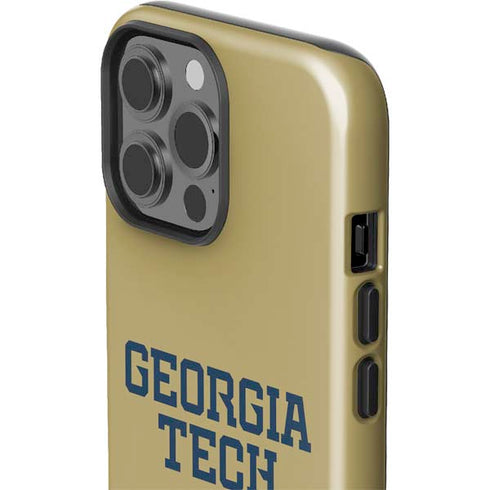 Georgia Institute of Technology LogoType Gold iPhone 15 Pro Max Impact Case