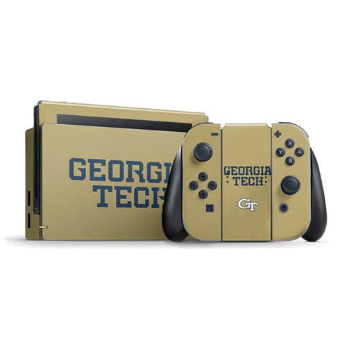 Georgia Institute of Technology LogoType Gold Nintendo Switch Bundle Skin