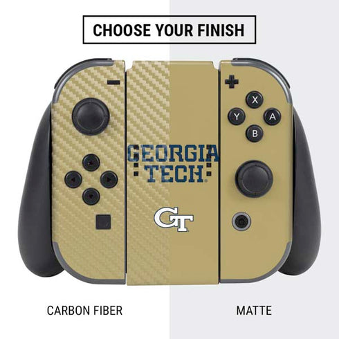 Georgia Institute of Technology LogoType Gold Nintendo Switch Bundle Skin