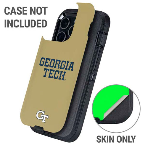 Georgia Institute of Technology LogoType Gold Otterbox Defender iPhone Skin