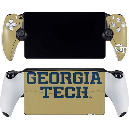 Georgia Institute of Technology LogoType Gold PlayStation Portal Remote Player Skin