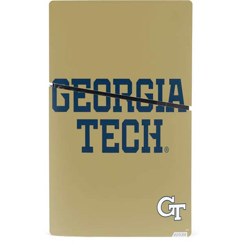 Georgia Institute of Technology LogoType Gold PS5 Slim Digital Edition Console Skin