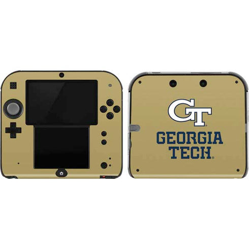 Georgia Institute of Technology Gold LogoType GT Nintendo 2DS Skin