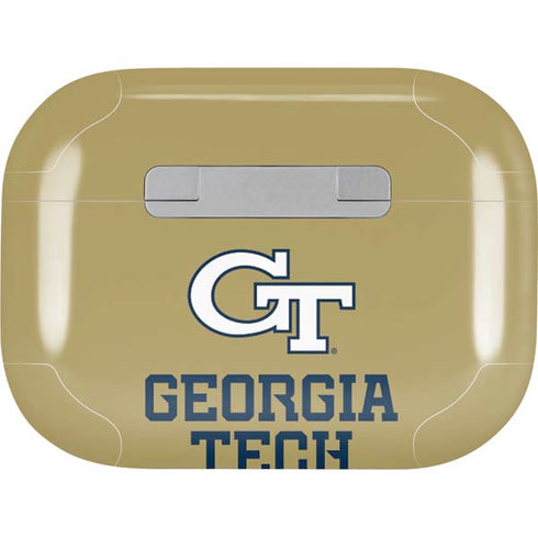 Georgia Institute of Technology Gold LogoType GT Apple AirPods Pro Skin