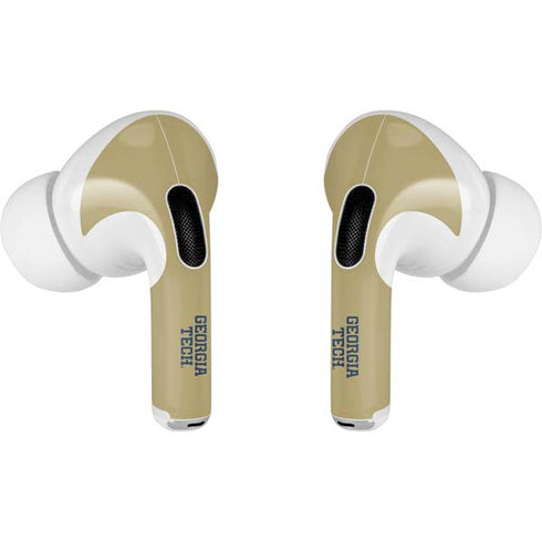 Georgia Institute of Technology Gold LogoType GT Apple AirPods Pro Skin