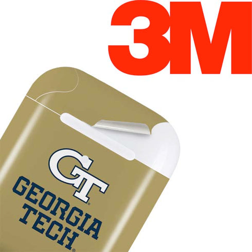 Georgia Institute of Technology Gold LogoType GT Apple AirPods Skin