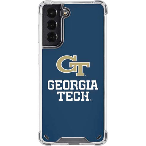 Georgia Institute of Technology GT Blue Galaxy S21 5G Clear Case