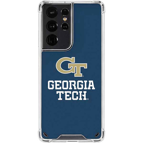 Georgia Institute of Technology GT Blue Galaxy S21 Ultra 5G Clear Case