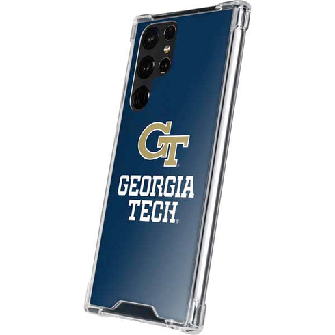 Georgia Institute of Technology GT Blue Galaxy S22 Ultra Clear Case