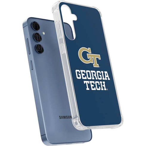 Georgia Institute of Technology GT Blue Galaxy S24 Clear Case